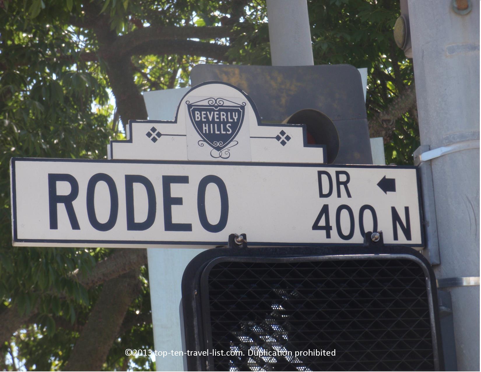 Window shop Rodeo Drive & take your photo by the famous Beverly Hills sign - Top Ten Travel List