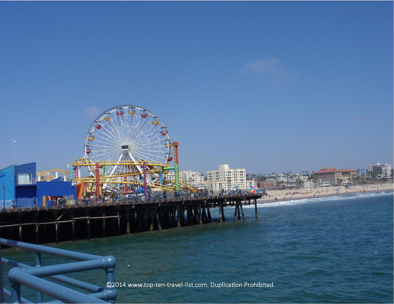 Ride the Santa Monica Pier rollercoaster - Top Ten Travel List