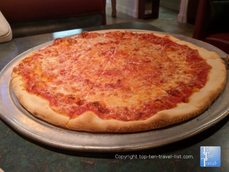Cheese pizza at Tito's in Greenville, South Carolina