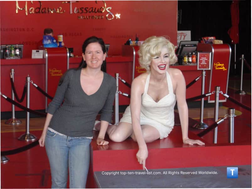 Marilyn Monroe statue in Hollywood