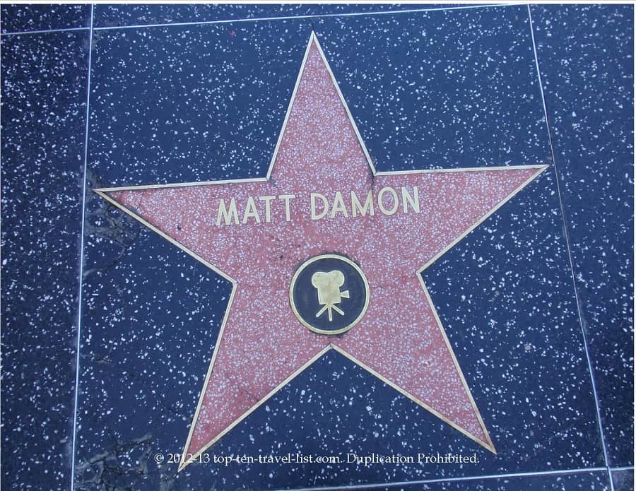 Matt Damon Hollywood star