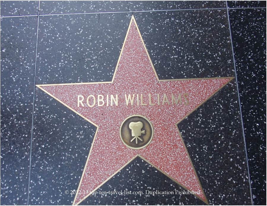Robin Williams star on Hollywood Walk of Fame