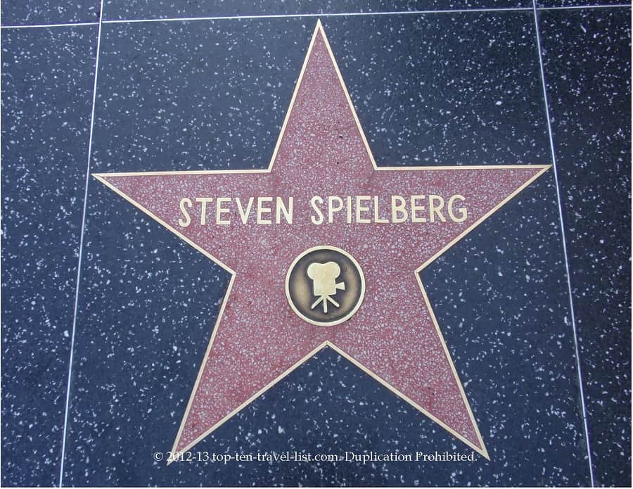 Steven Spielberg star on Hollywood Walk of Fame