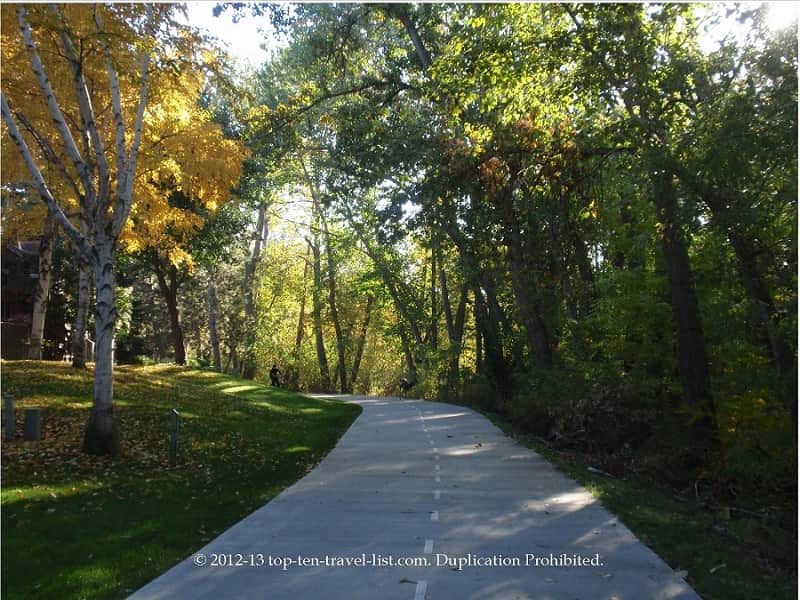 Boise Idaho Greenbelt in the fall