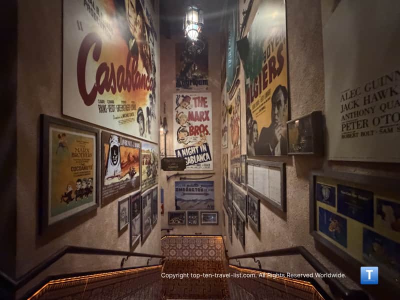 Old school movie posters at Hollywood Blvd. theater in Woodridge
