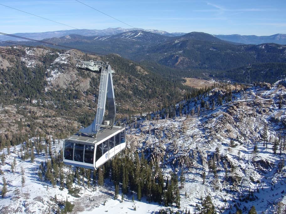 Squaw Valley Cable Car in Lake Tahoe