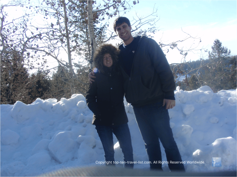 Snowy cold day in Idaho