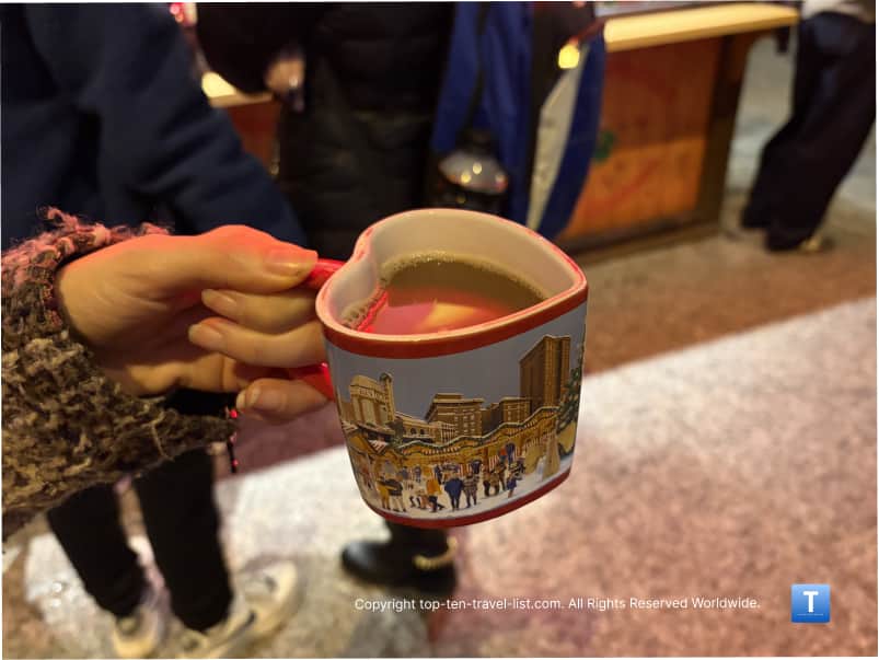 2025 souvenir mug at Christkindlmarket in Chicago