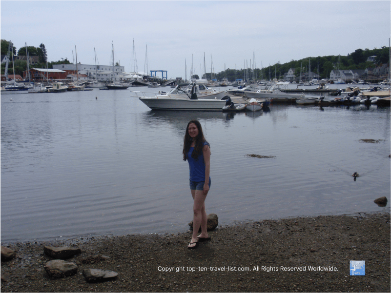 The beautiful harbor in Camden, Maine