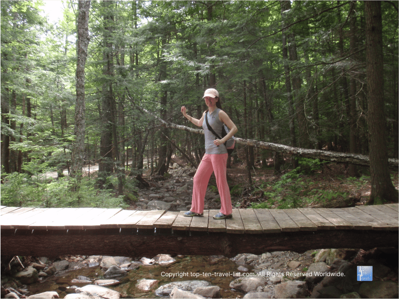 Creek crossing at Camden Hills State Park 