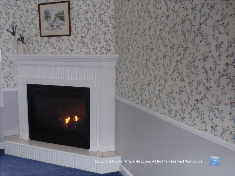 Fireplace at Inn at Ocean's Edge