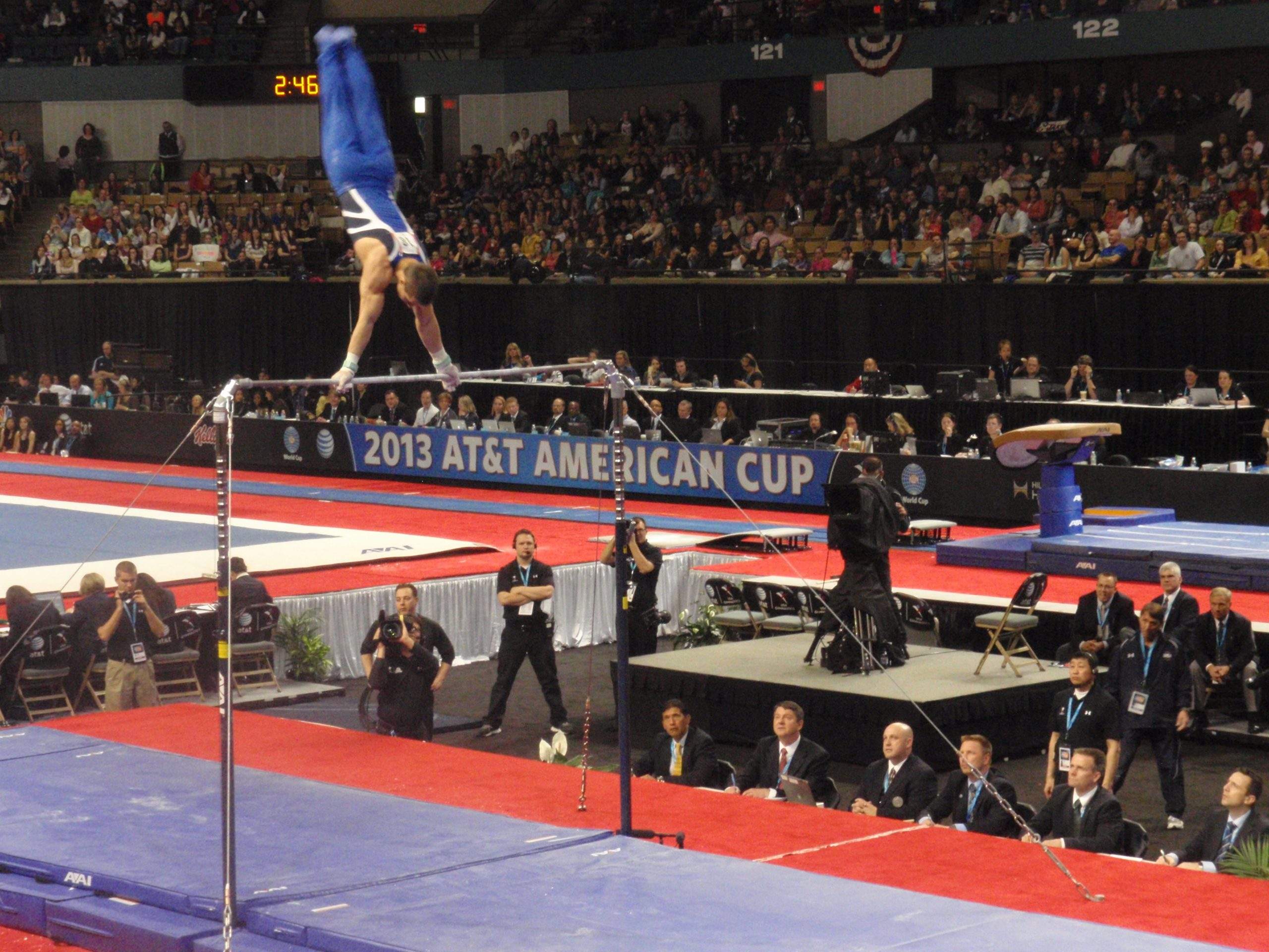 High bar at the American Cup
