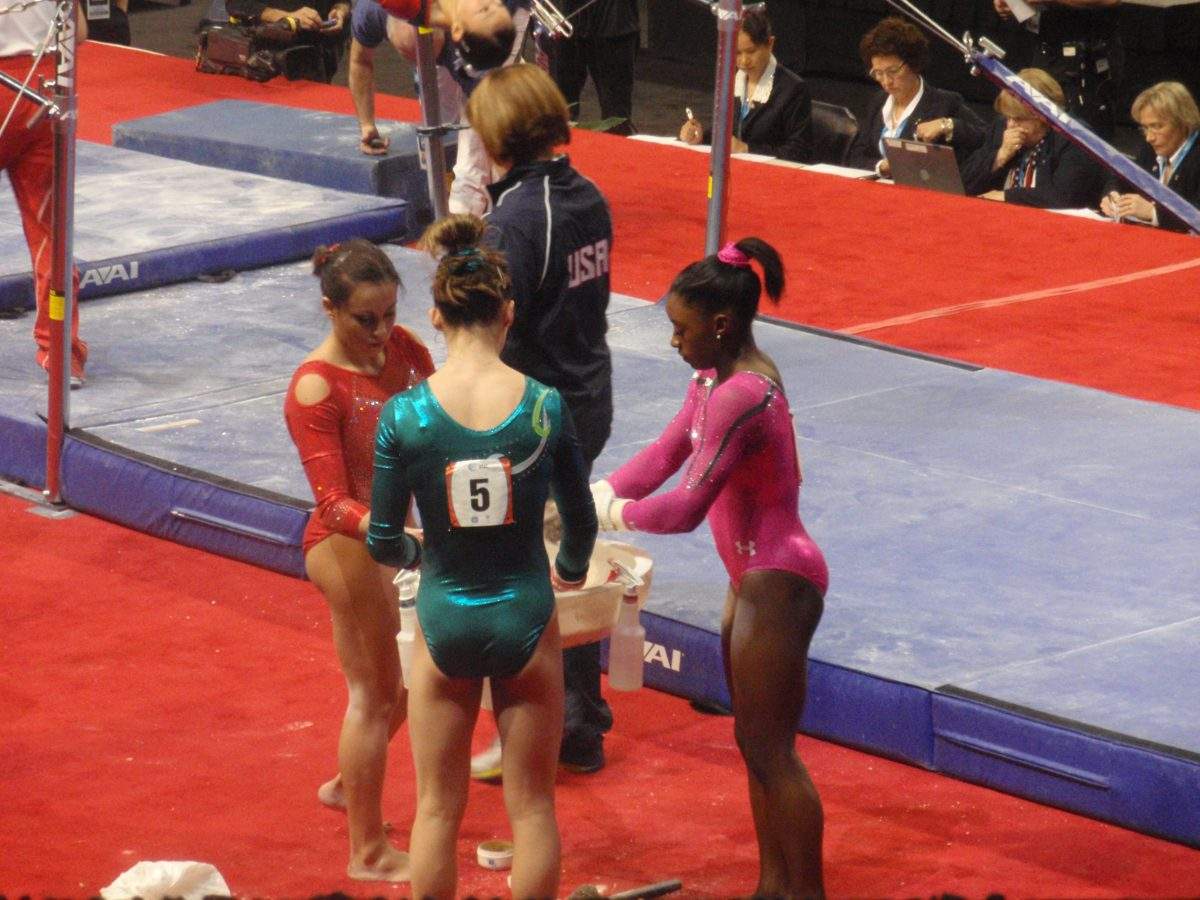 Simone Biles at the 2013 American Cup in Worcester 