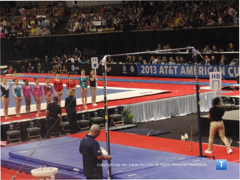 Women's Gymnastics Team at the American Cup