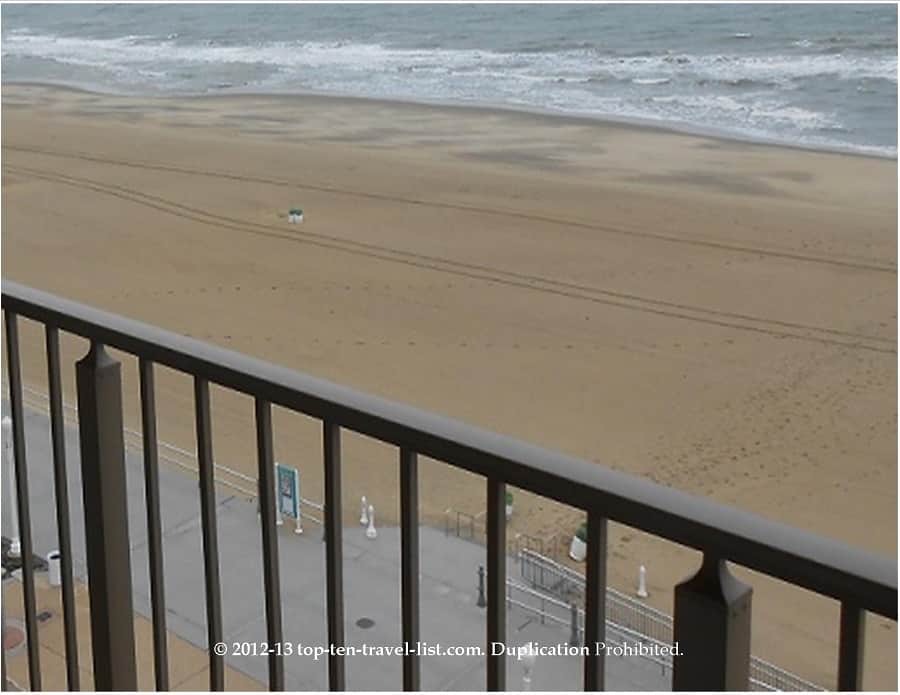 Balcony view from Best Western Plus Oceanfront in Virginia Beach