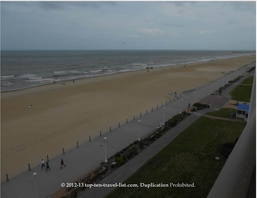 The beautiful Virginia Beach boardwalk