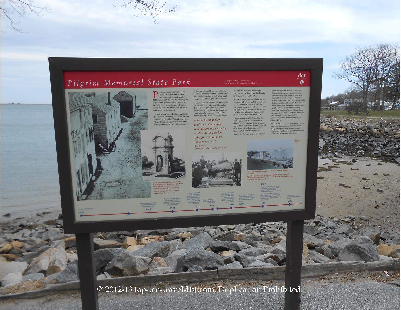 Pilgrim Memorial State Park in Plymouth