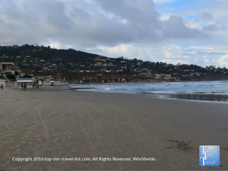 A cloudy morning at La Jolla Shores Beach in San Diego CA