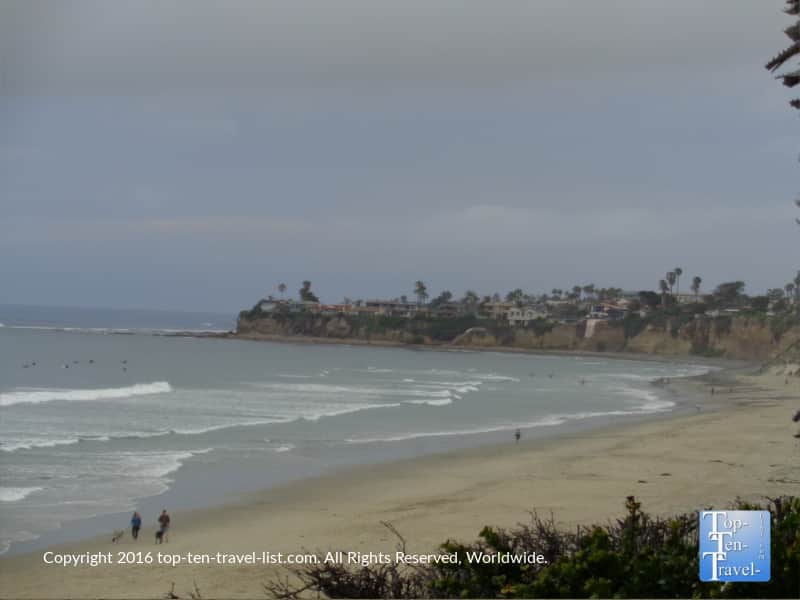 Pretty views from the Pacific Beach boardwalk in San Diego