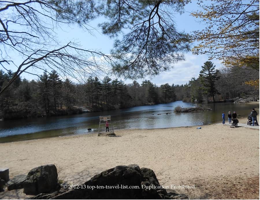 Beach at Breakheart Reservation in Massachusetts 