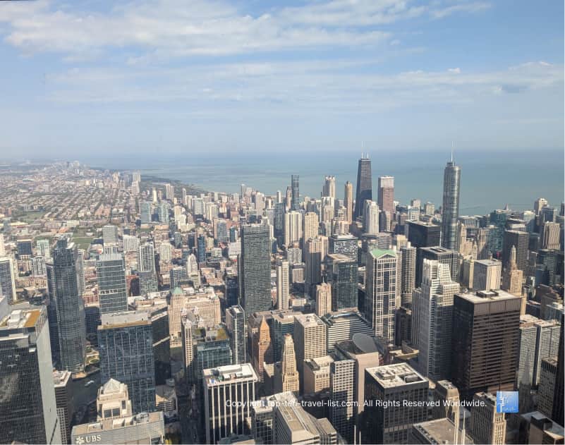 Chicago skyline views from the Willis Tower