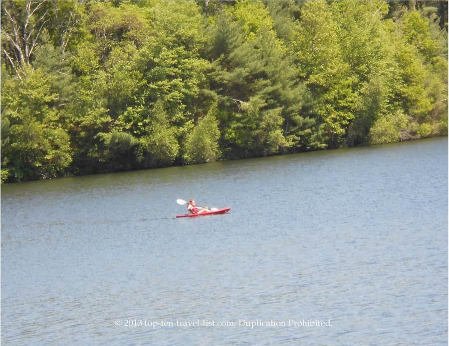 Kayaker on Lake Rico