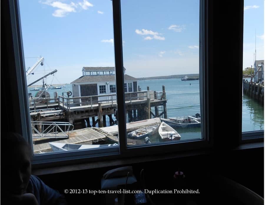 Wood's Seafood dining room in Plymouth
