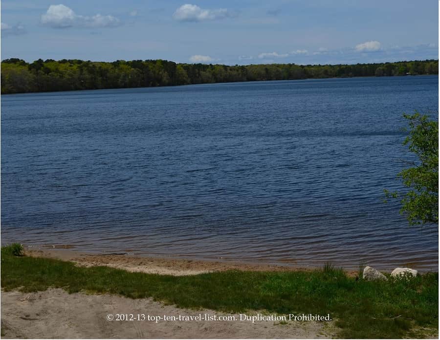 Water scenery along the Cape Cod Rail Trail