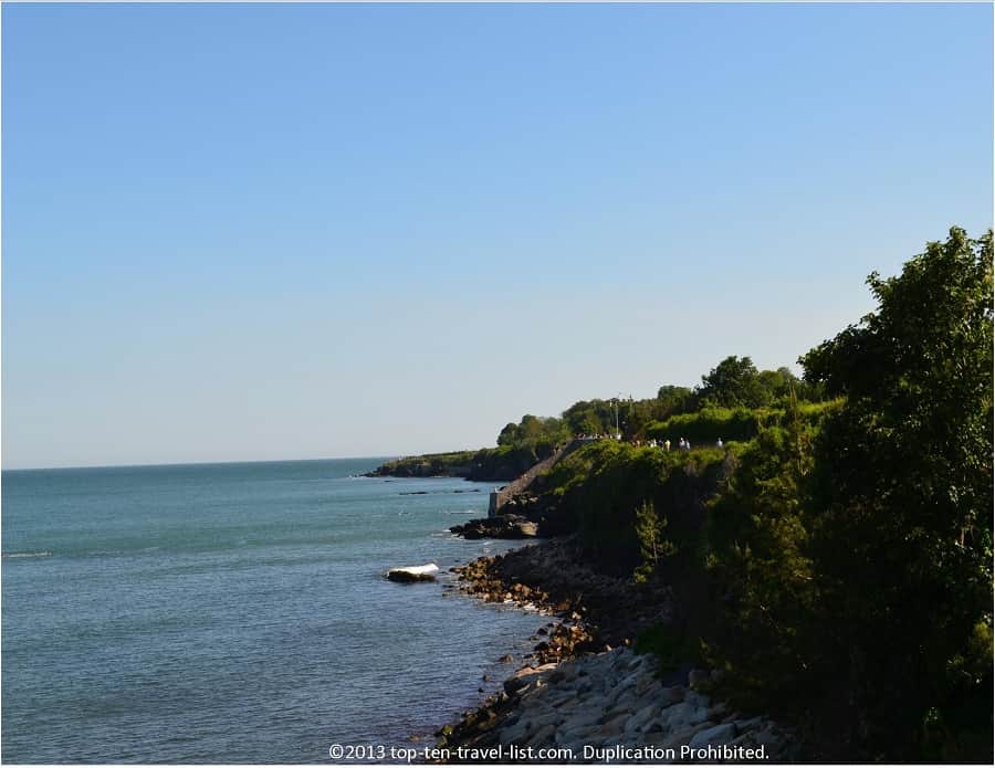 40 stone steps at Narragansett  - on CliffWalk
