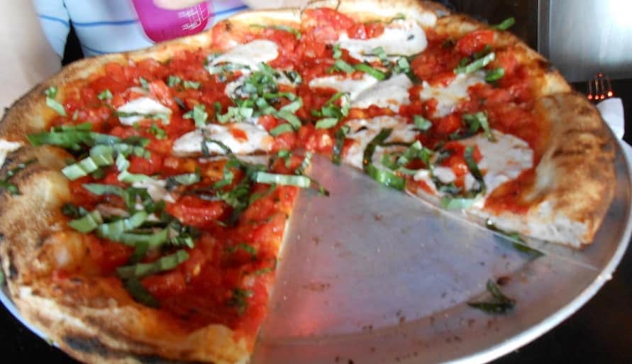 Pizza at Amici Bar and Grille Margherita pizza - Providence