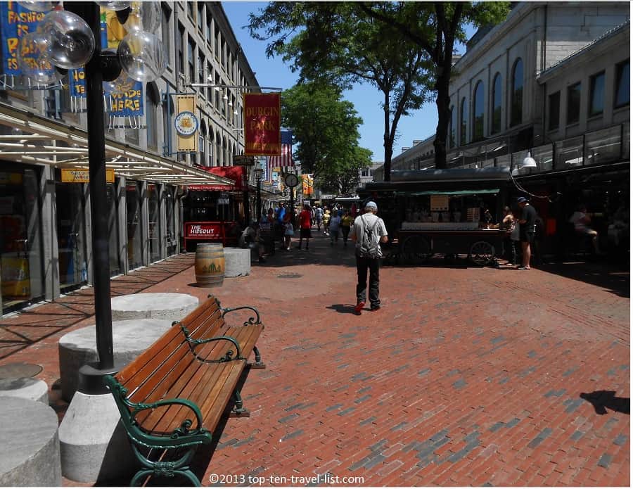 Brick street at Faneuil Hall - Boston, Massachusetts
