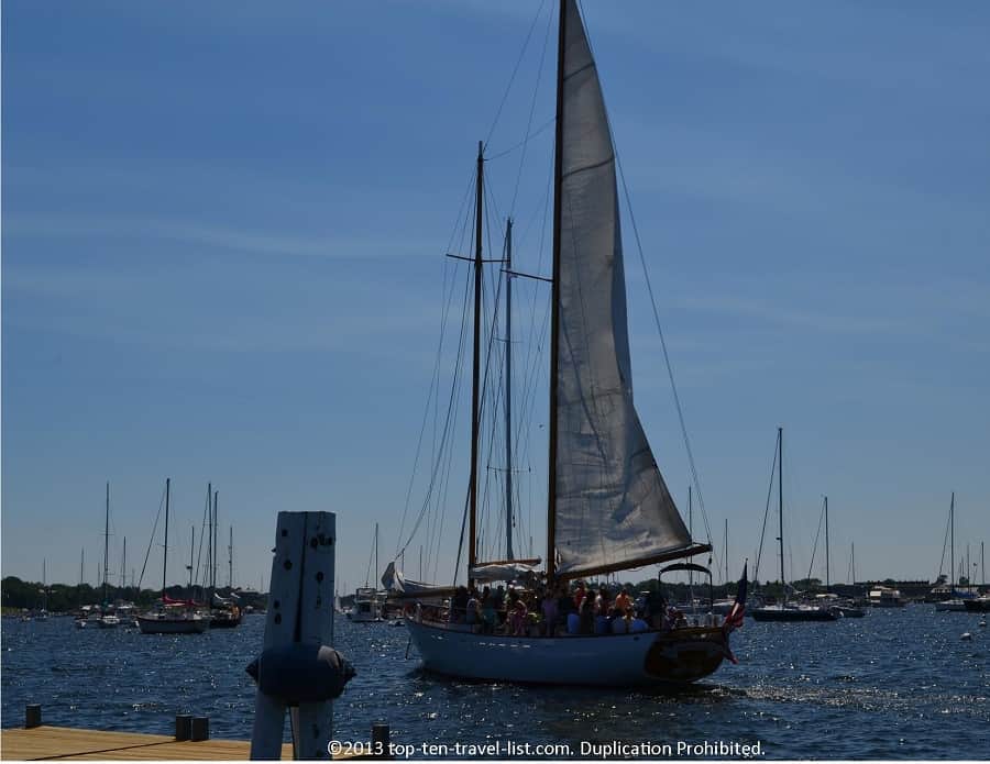 Sailboat in Newport, Rhode Island