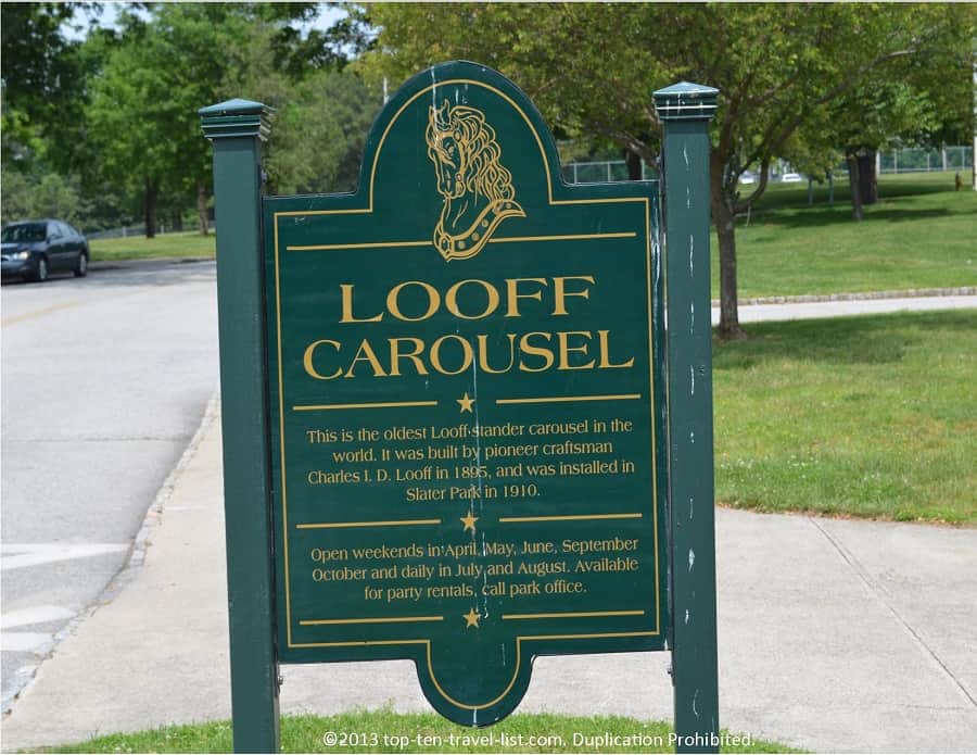 Looff Carousel Sign in Pawtucket