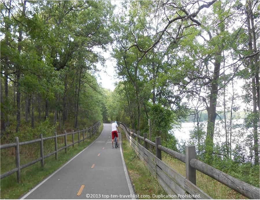 Biking the Ten Mile Greenway in Pawtucket 