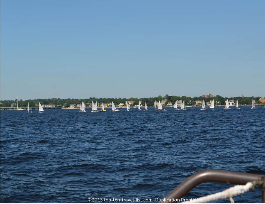 Sailboats in Newport, Rhode Island