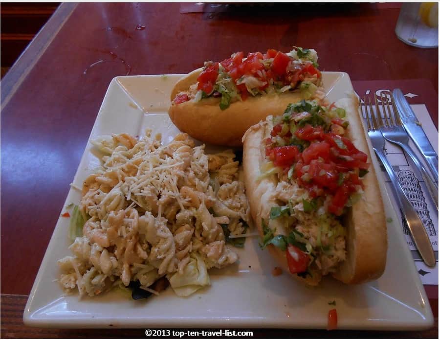 Tuna salad sandwich at Mamma Mias