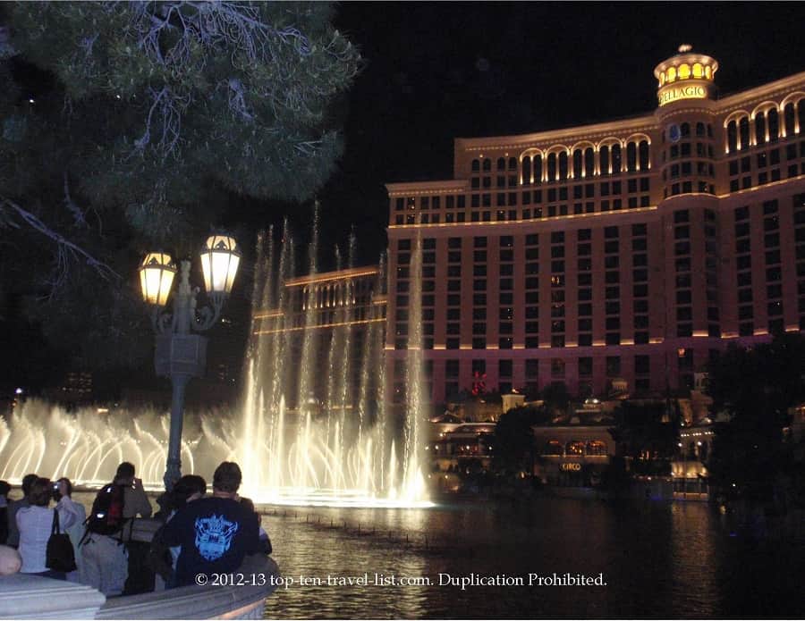 Bellagio Fountains in Las Vegas, Nevada 