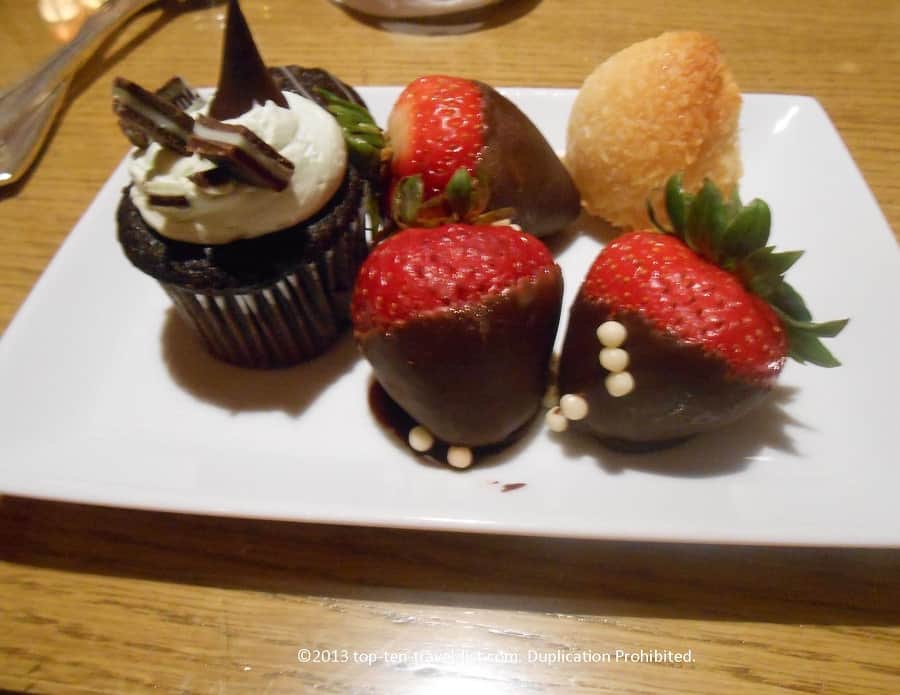 Dessert assortment at The Bristol Lounge - Four Seasons Boston