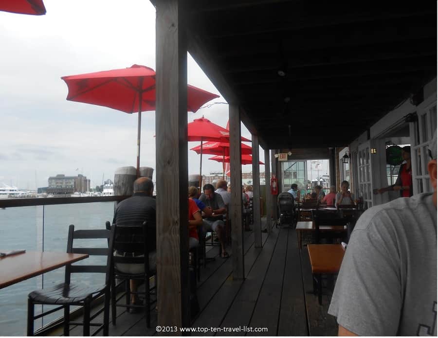 Patio at Lobster Bar in Newport