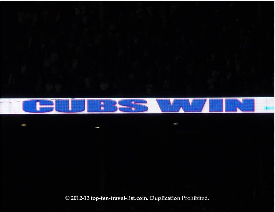 Cubs Win banner