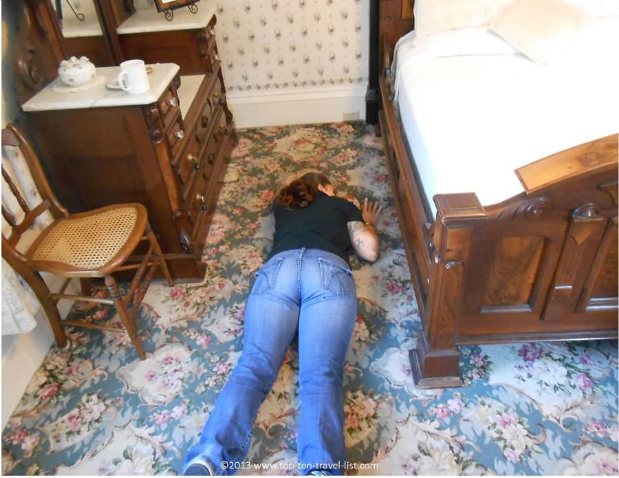 Guest room in the Lizzie Borden house 