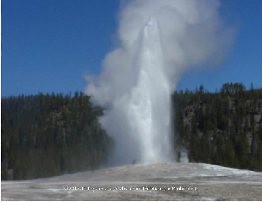 Old Faithful at Yellowstone National Park