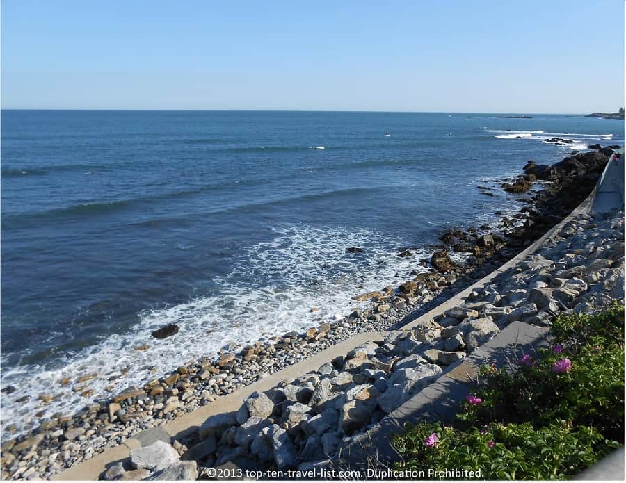 Scenic views from Newport, RI CliffWalk