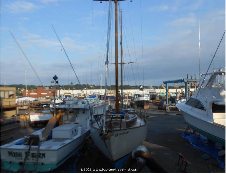 Shipyard in Gloucester, Massachusetts