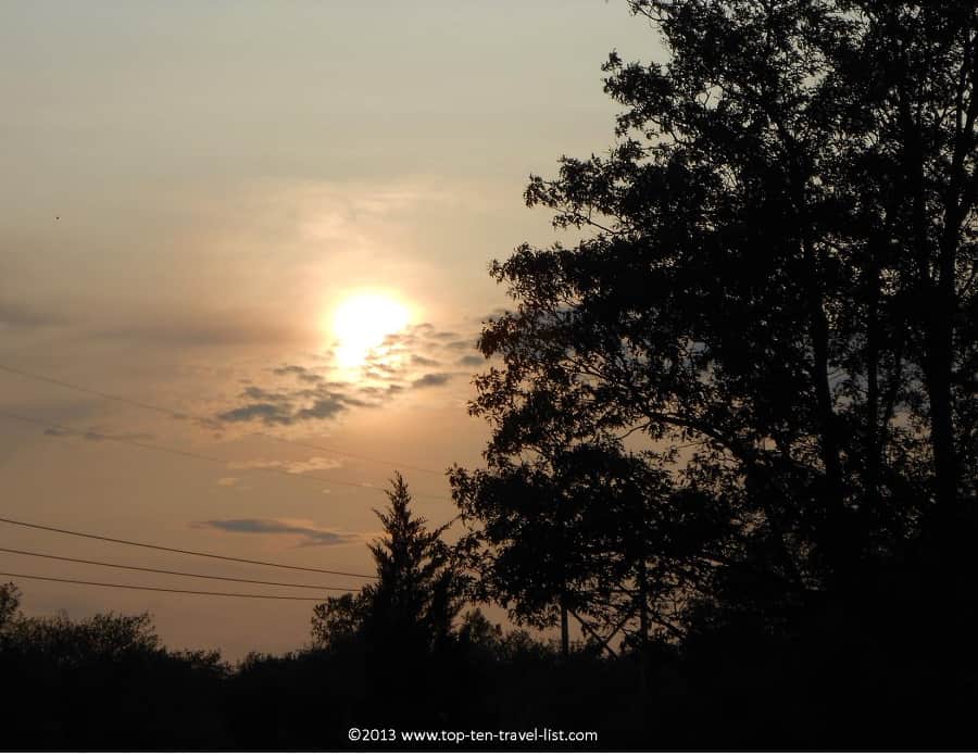 Sunset in Swansea, Massachusetts 