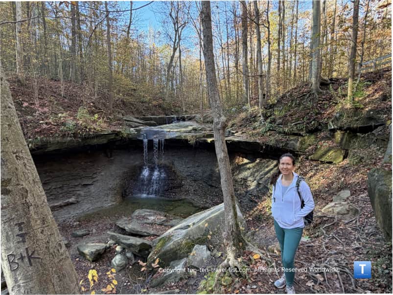 Blue Hen waterfall at Cuyahoga Valley National Park 