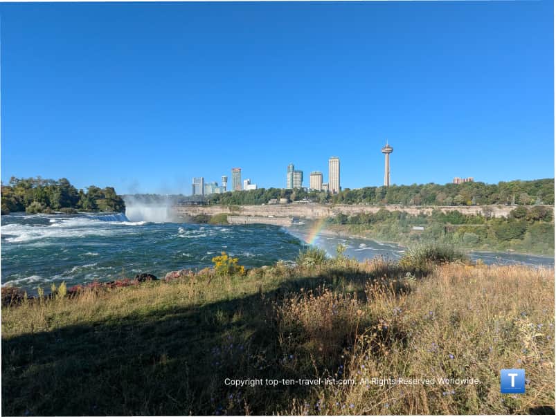Overlook of Ontario side of Niagara Falls 