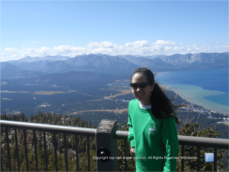 Views of Lake Tahoe from the Heavenly Gondola overlook