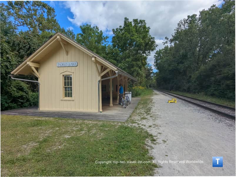 Indigo Lake Station on the Towpath Trail in Ohio