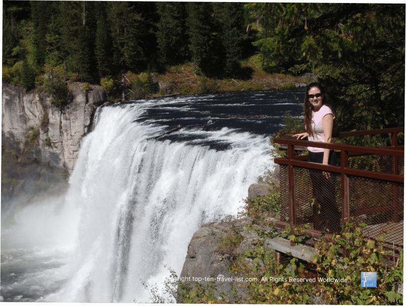 Overlook of Upper Mesa Falls in Idaho
